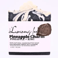 Ananas-Kiwi-Peeling-Riegel – Kokosnuss-Holzkohle &amp; Shea
