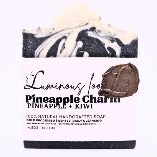 Pineapple Kiwi Charm Bundle – Tropical Exfoliating Soap and Accessories Set