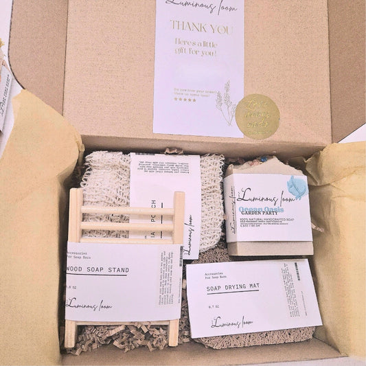 Ocean Oasis Scrub Club Bundle – Refreshing Sea Salt Soap and Accessories Set