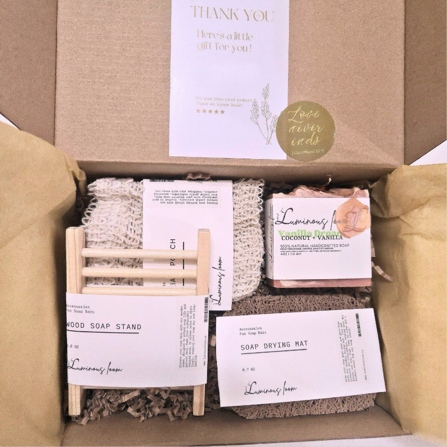 Vanilla Dream Scrub Club Bundle – Soft Vanilla Soap and Skincare Essentials