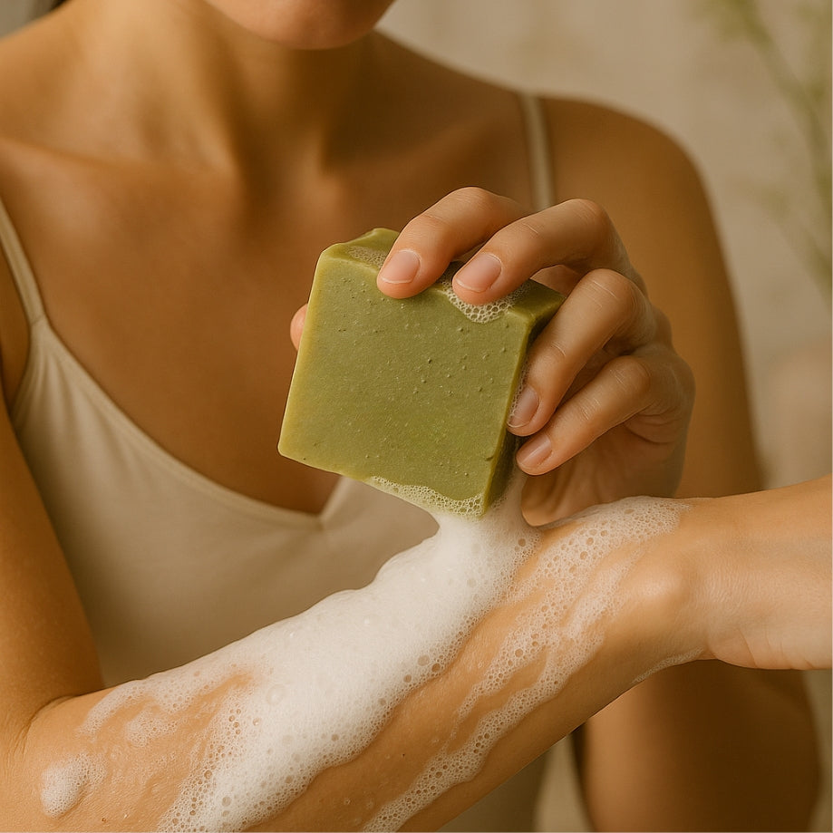 Tranquil Glow Bar – Lavender, Oatmeal & French Green Clay