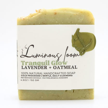 Tranquil Glow Essentials Bundle – Lavender Oatmeal Soap & Skincare Set