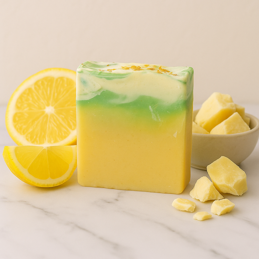 Lemon Cocoa Soap Bar – Bright Citrus & Nourishing Cocoa Butter
