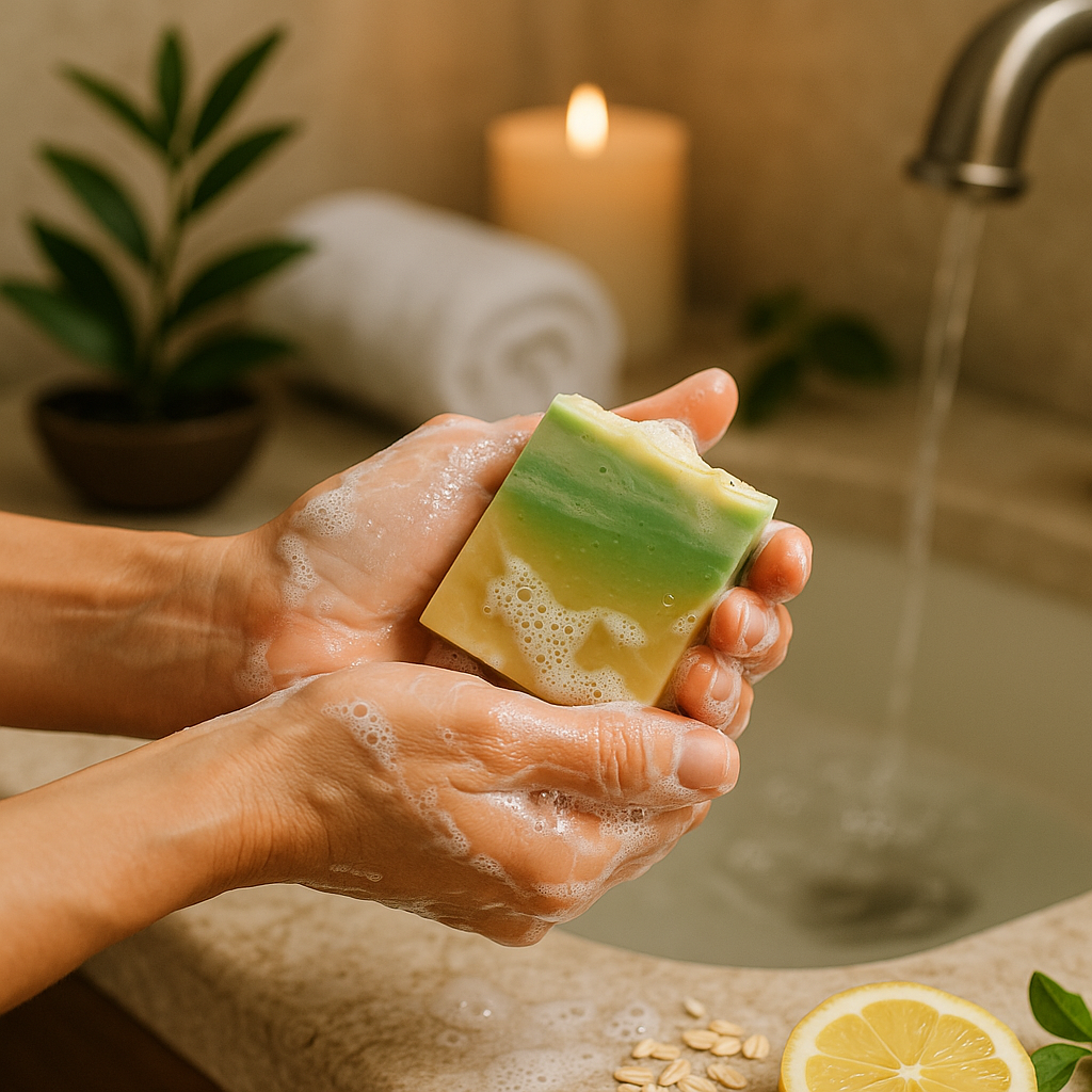 Lemon Cocoa Soap Bar – Bright Citrus & Nourishing Cocoa Butter