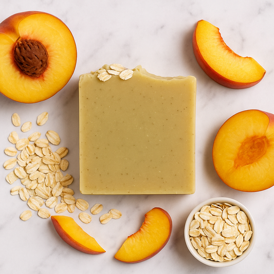 Peach Oat Glow Bar – Oats, Peach scent , jojoba Oil