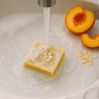 Peach Oat Glow Bar – Oats, Peach scent , jojoba Oil